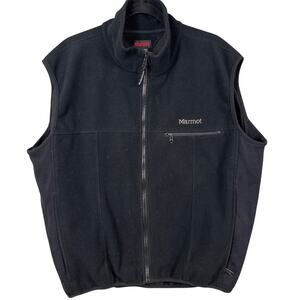 Marmot Men's Windstopper Vest Polar Fleece Black Size XL Gorpcore Outdoor